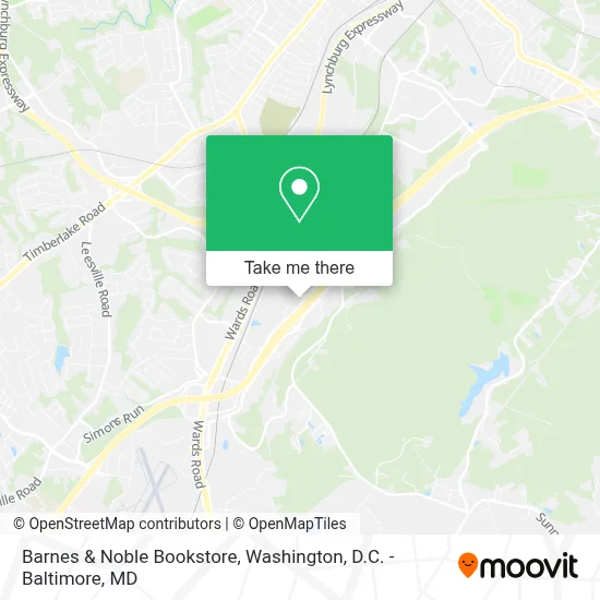 Barnes & Noble Bookstore map