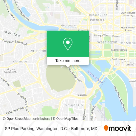 SP Plus Parking map