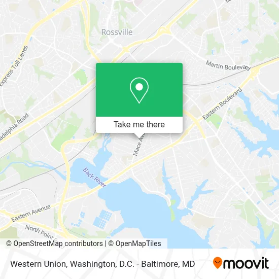 Western Union map