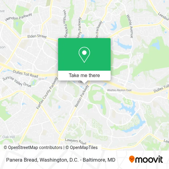 Panera Bread map