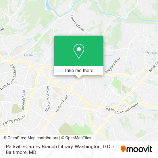Parkville-Carney Branch Library map