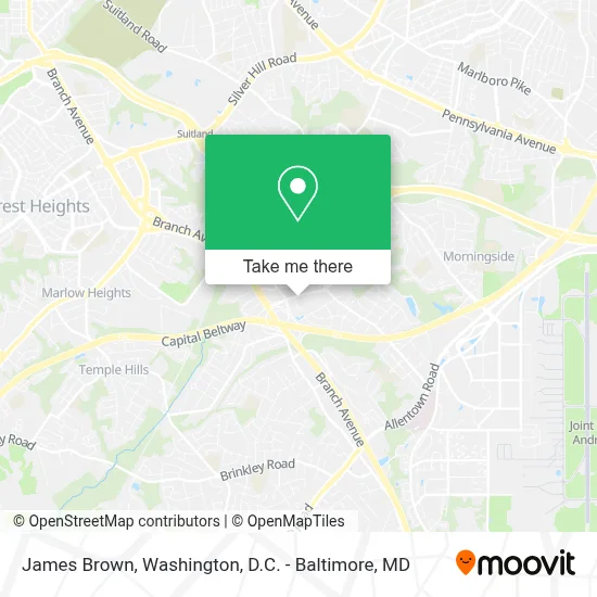 James Brown map