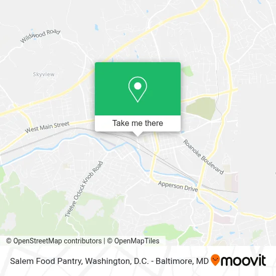 Salem Food Pantry map