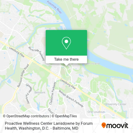 Proactive Wellness Center Lansdowne by Forum Health map