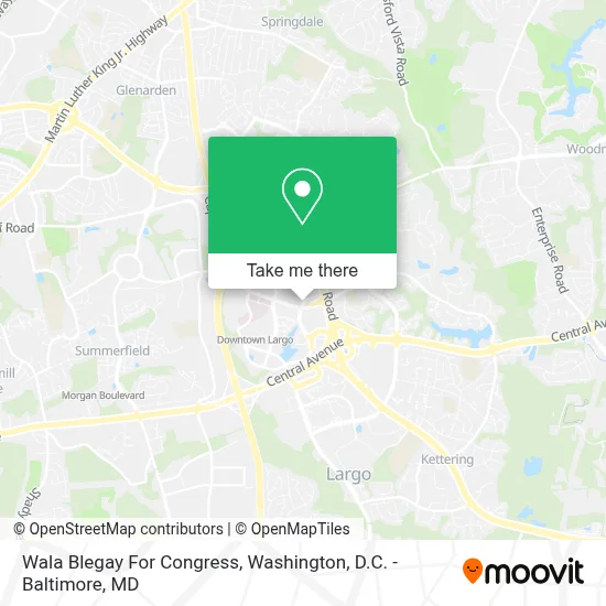 Wala Blegay For Congress map
