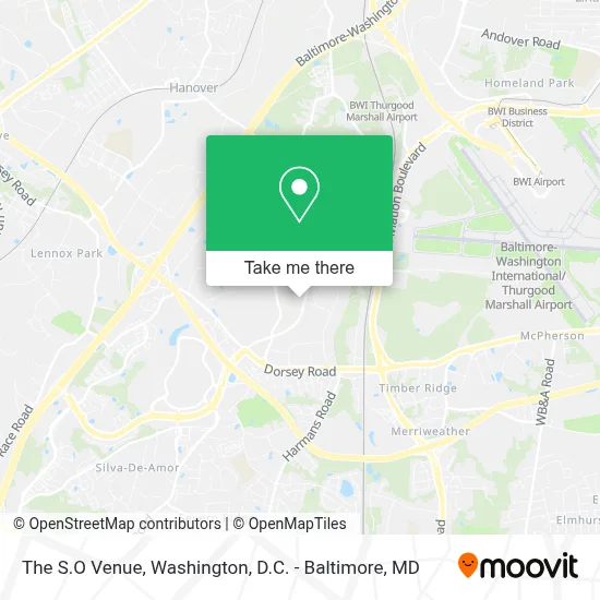 The S.O Venue map
