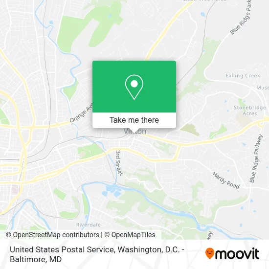 United States Postal Service map