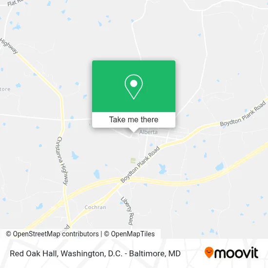 Red Oak Hall map