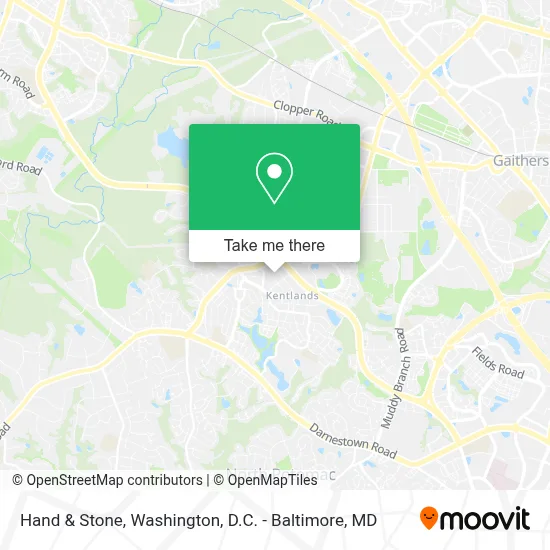 Hand & Stone map