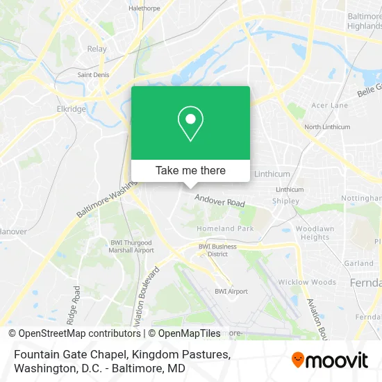 Fountain Gate Chapel, Kingdom Pastures map