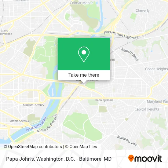 Papa John's map