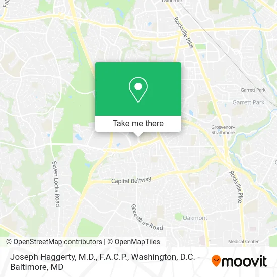 Joseph Haggerty, M.D., F.A.C.P. map