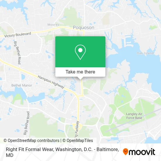 Right Fit Formal Wear map