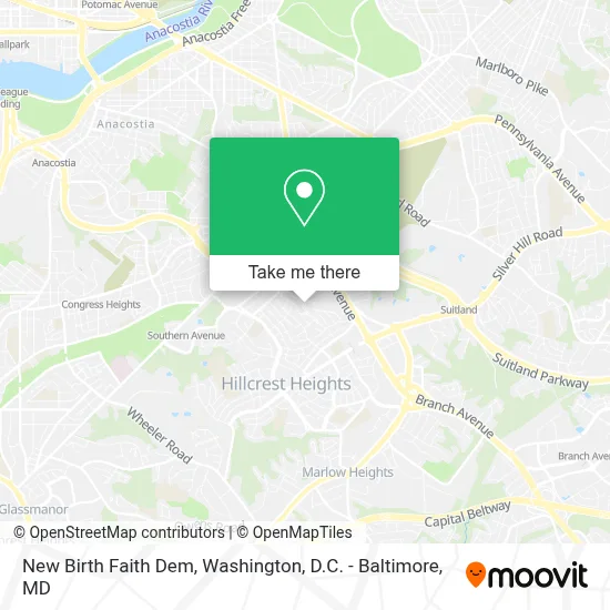 New Birth Faith Dem map