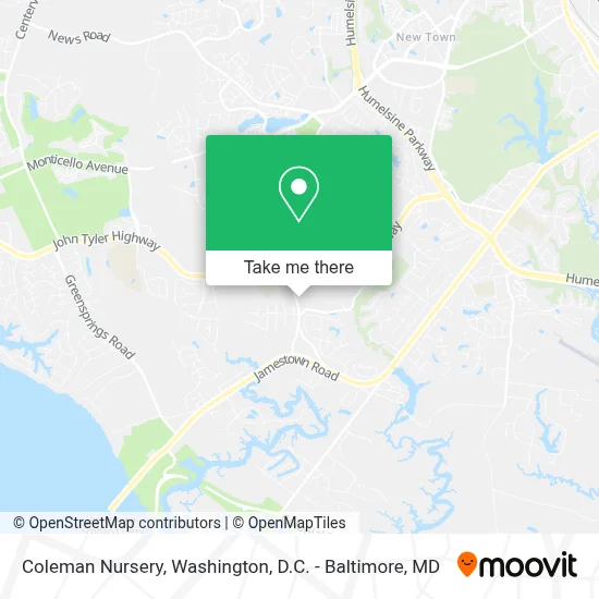 Coleman Nursery map