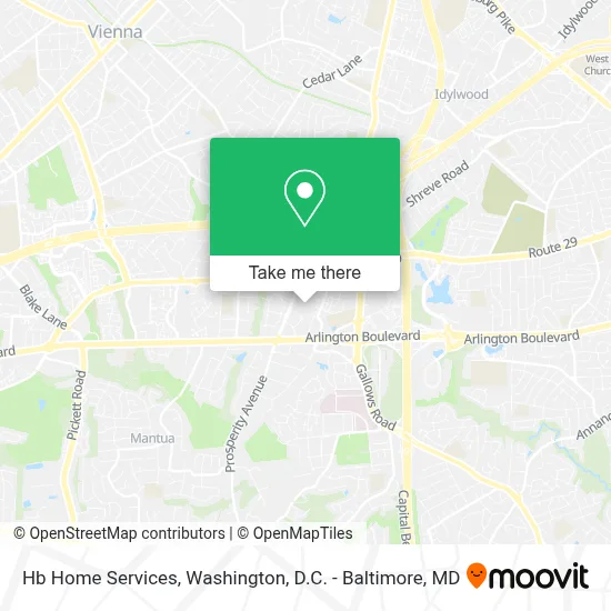 Hb Home Services map
