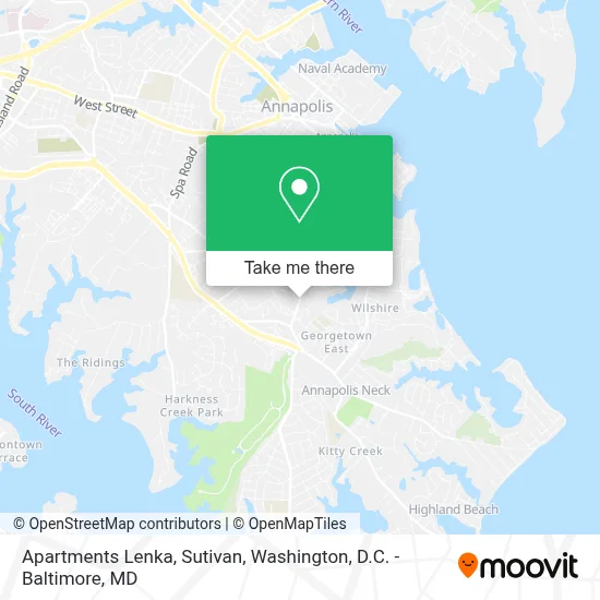 Apartments Lenka, Sutivan map