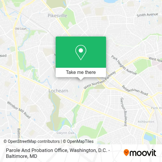 Parole And Probation Office map