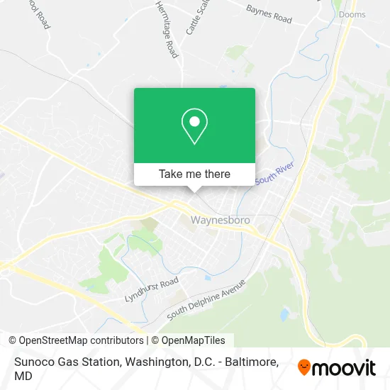 Sunoco Gas Station map