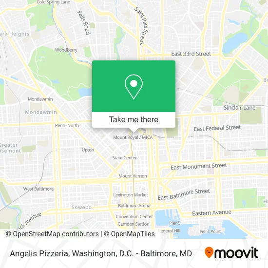 Angelis Pizzeria map