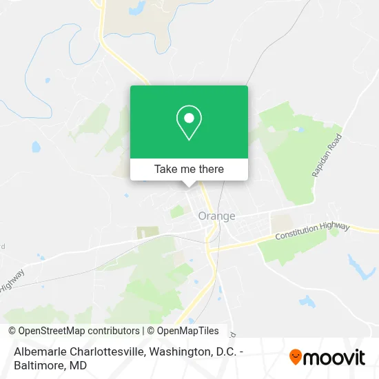 Albemarle Charlottesville map