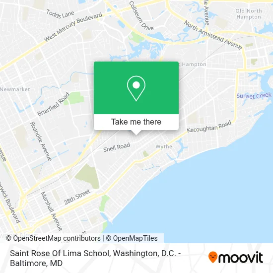 Saint Rose Of Lima School map