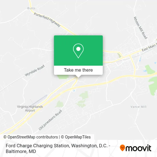 Ford Charge Charging Station map