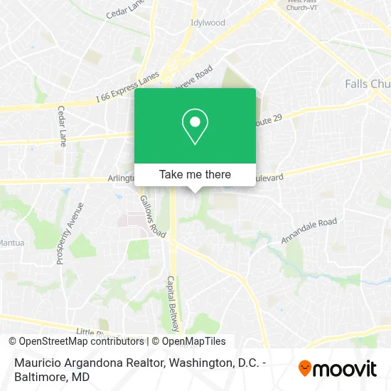 Mauricio Argandona Realtor map