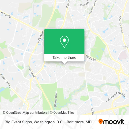 Big Event Signs map