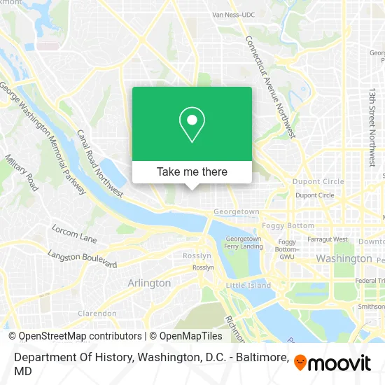 Department Of History map