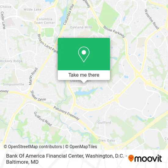 Bank Of America Financial Center map