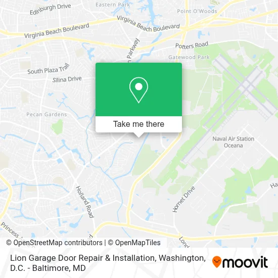 Lion Garage Door Repair & Installation map