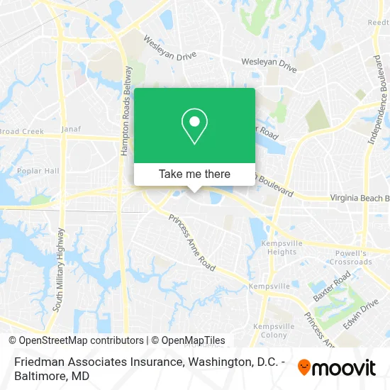 Friedman Associates Insurance map