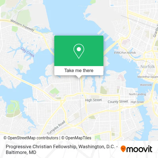 Progressive Christian Fellowship map