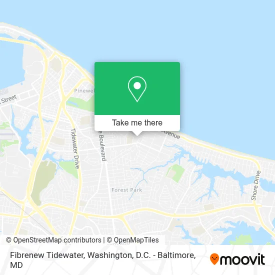 Fibrenew Tidewater map