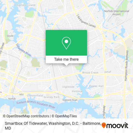 Smartbox Of Tidewater map