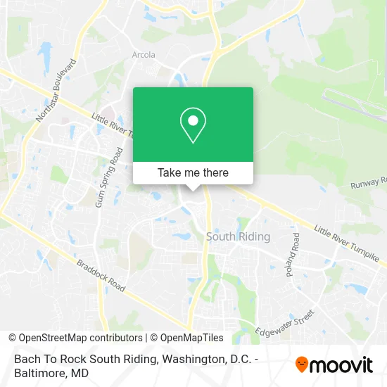 Bach To Rock South Riding map
