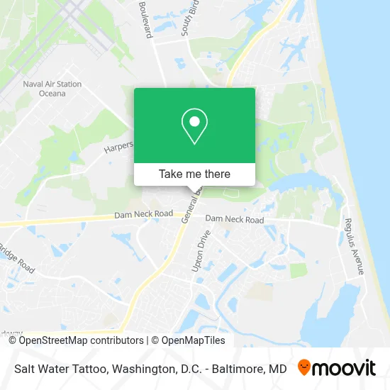 Salt Water Tattoo map