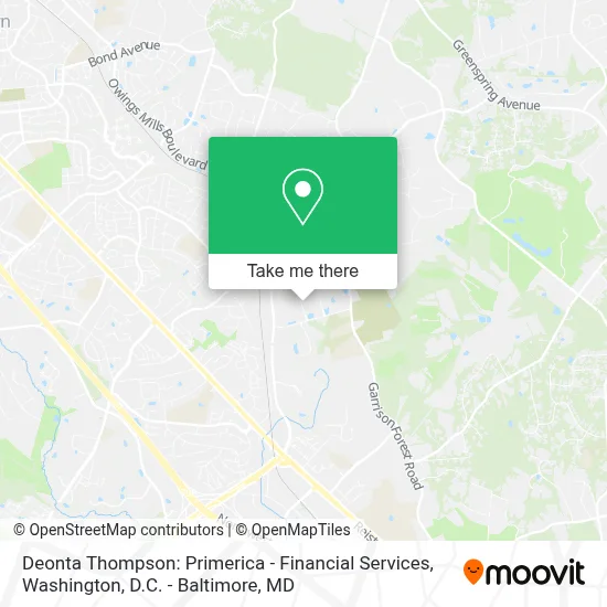 Deonta Thompson: Primerica - Financial Services map