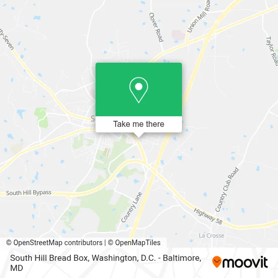South Hill Bread Box map