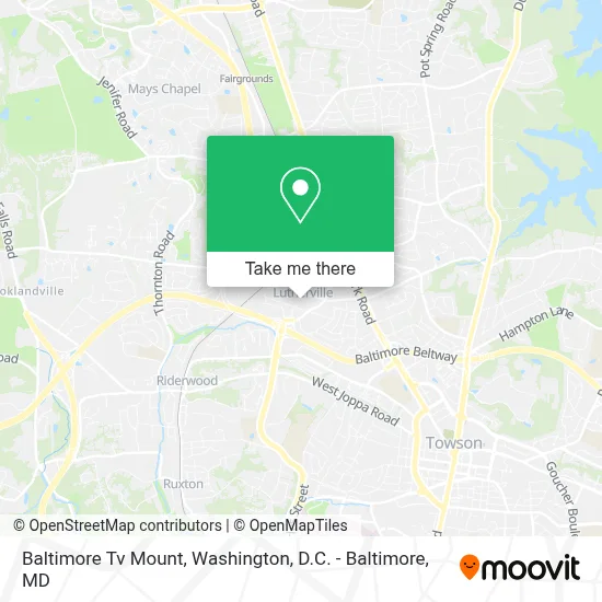 Baltimore Tv Mount map