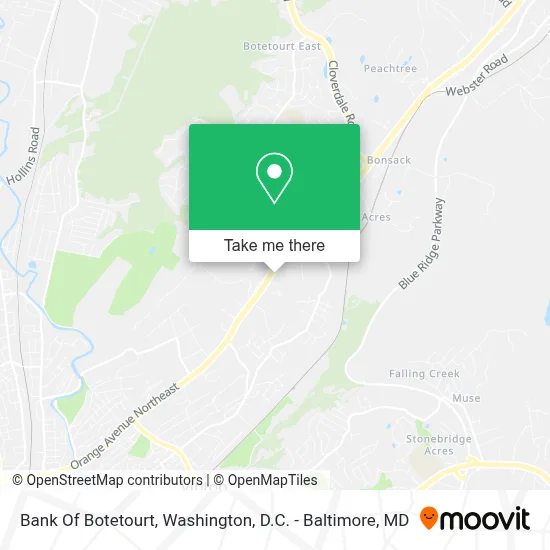 Bank Of Botetourt map