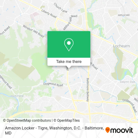 Amazon Locker - Tigre map