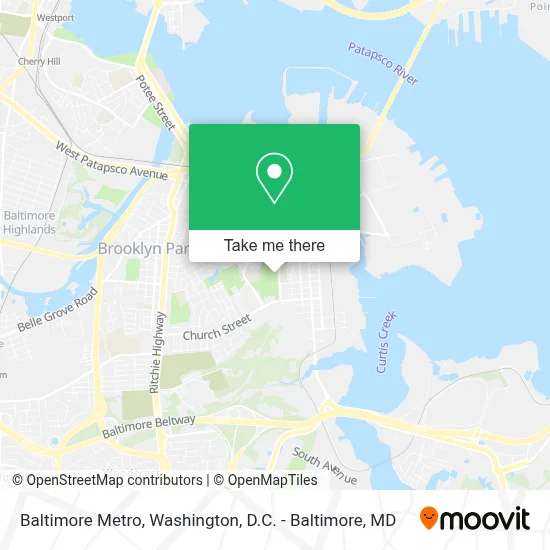 Baltimore Metro map