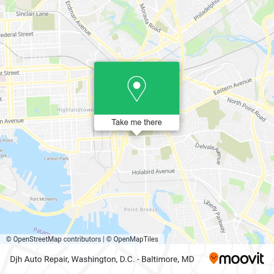 Djh Auto Repair map