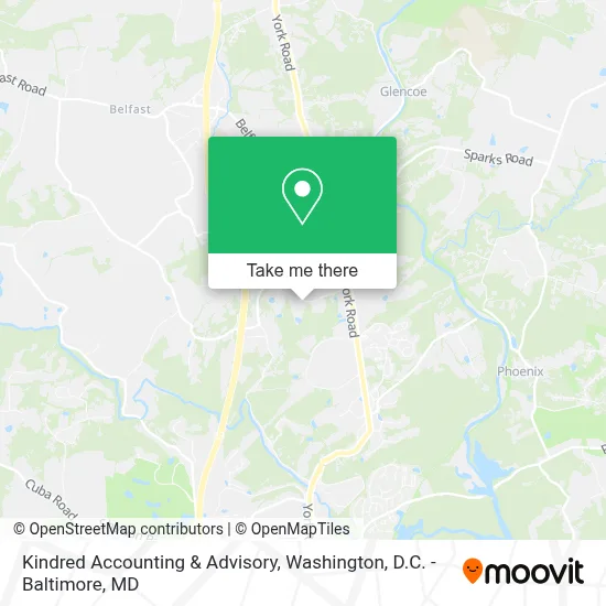 Kindred Accounting & Advisory map