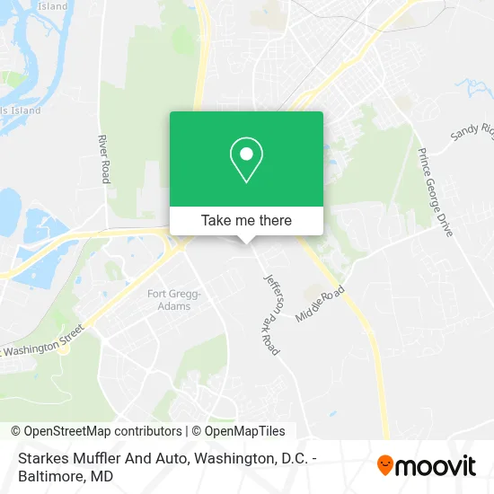 Starkes Muffler And Auto map
