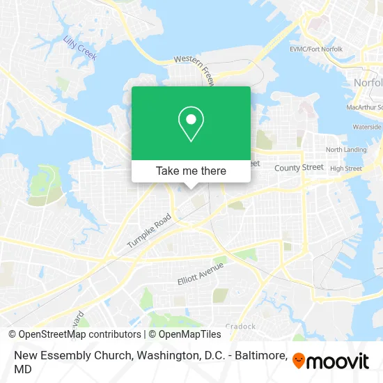 New Essembly Church map