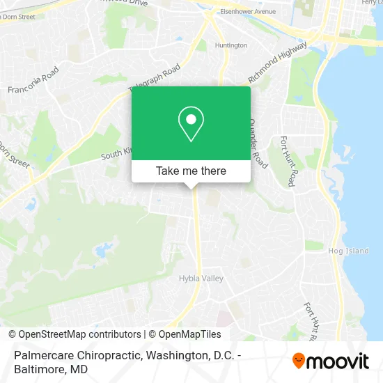 Palmercare Chiropractic map