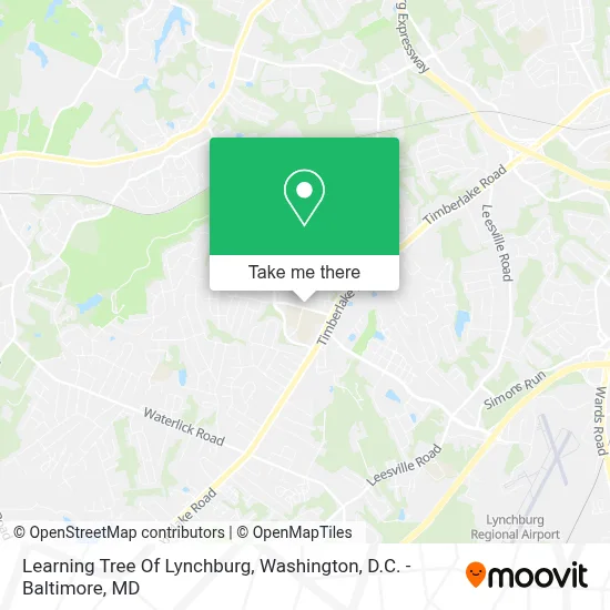 Learning Tree Of Lynchburg map